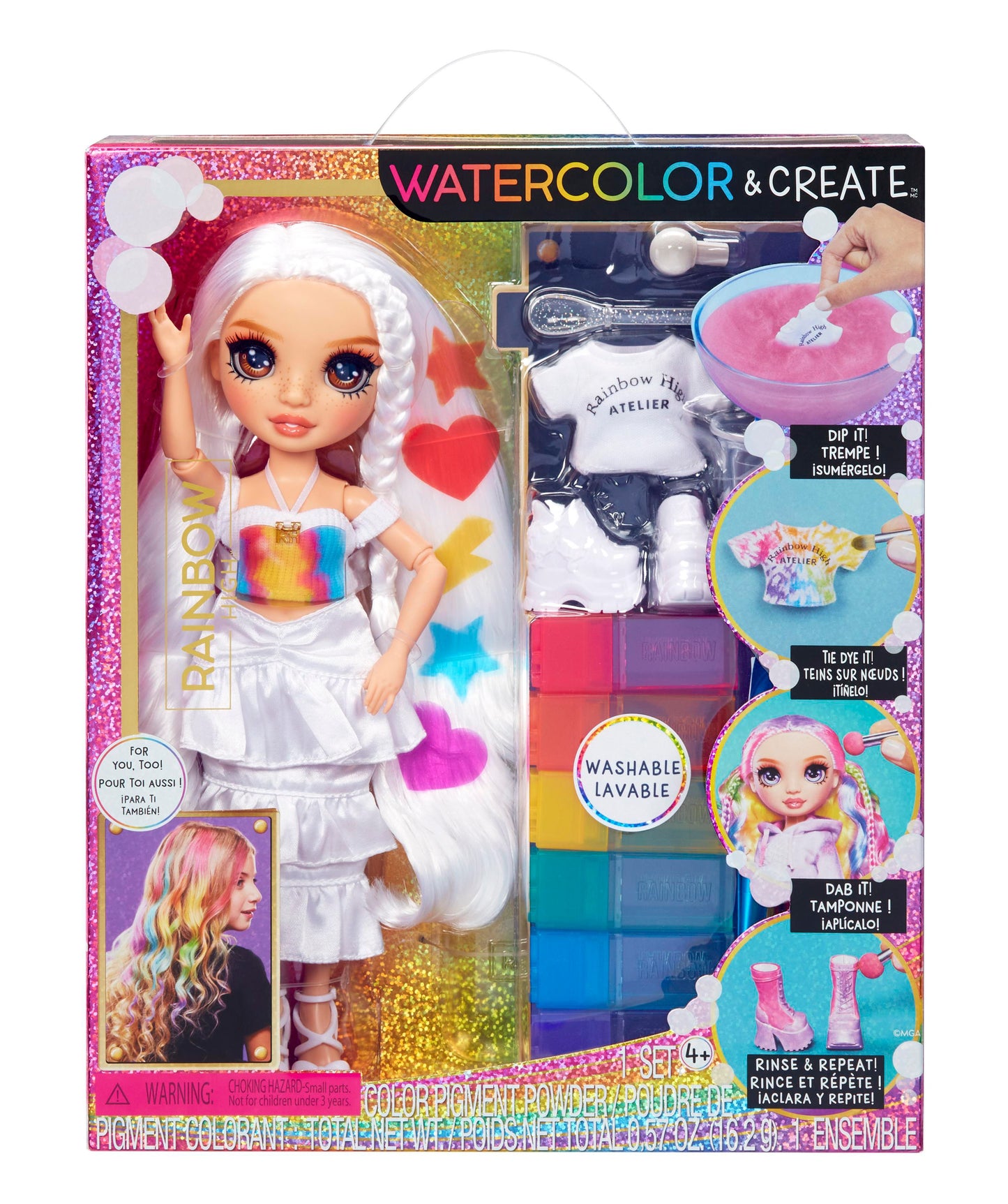 Rainbow High Watercolor Create Fashion DIY Doll