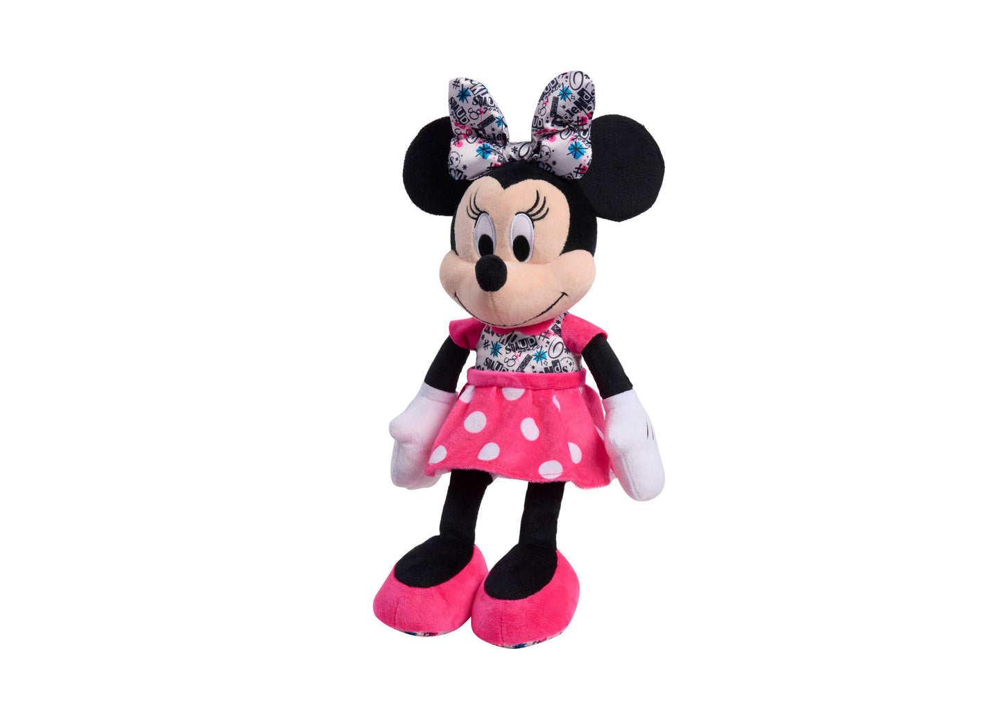 Disney Minnie Mouse 25 inch Pink Polka Dot Dress Plush