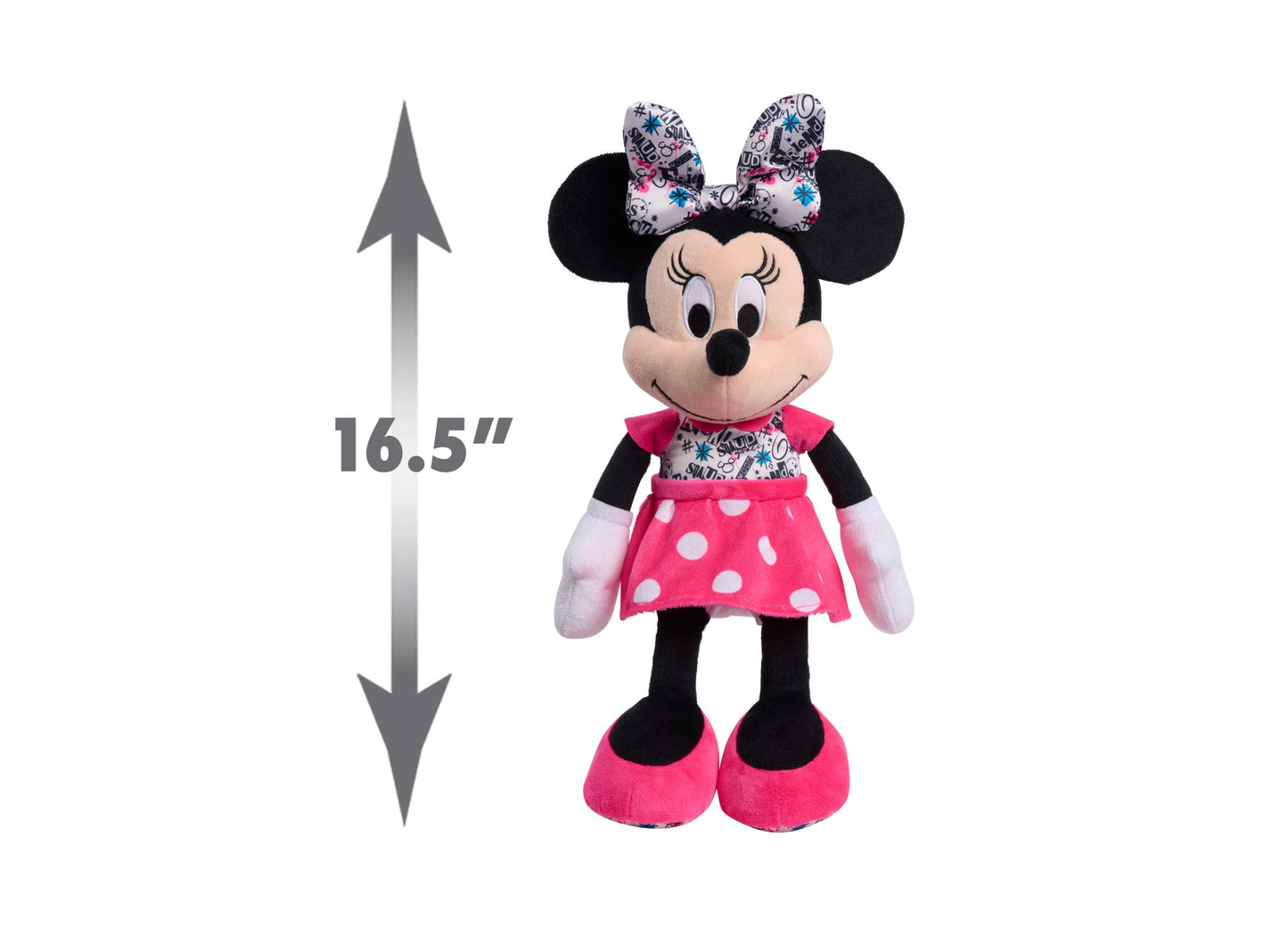 Disney Minnie Mouse 25 inch Pink Polka Dot Dress Plush