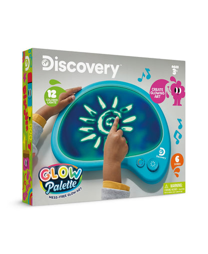 Discovery Kids LED Glow Drawing Palette with Light-Up Stylus