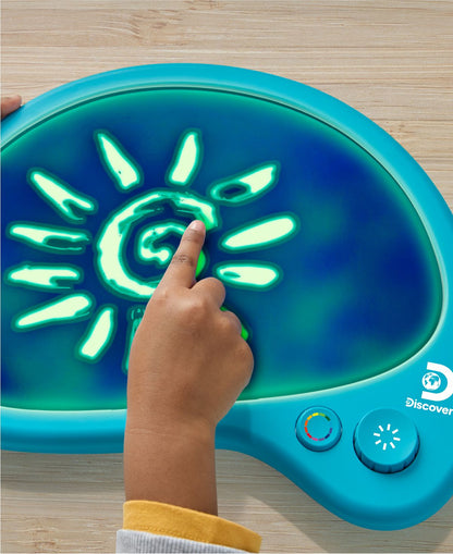 Discovery Kids LED Glow Drawing Palette with Light-Up Stylus