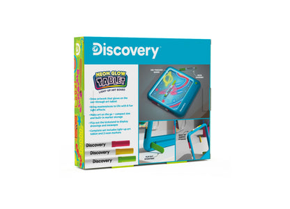 Discovery Kids Neon Glow Light-Up Art Board with Multi-Color LED