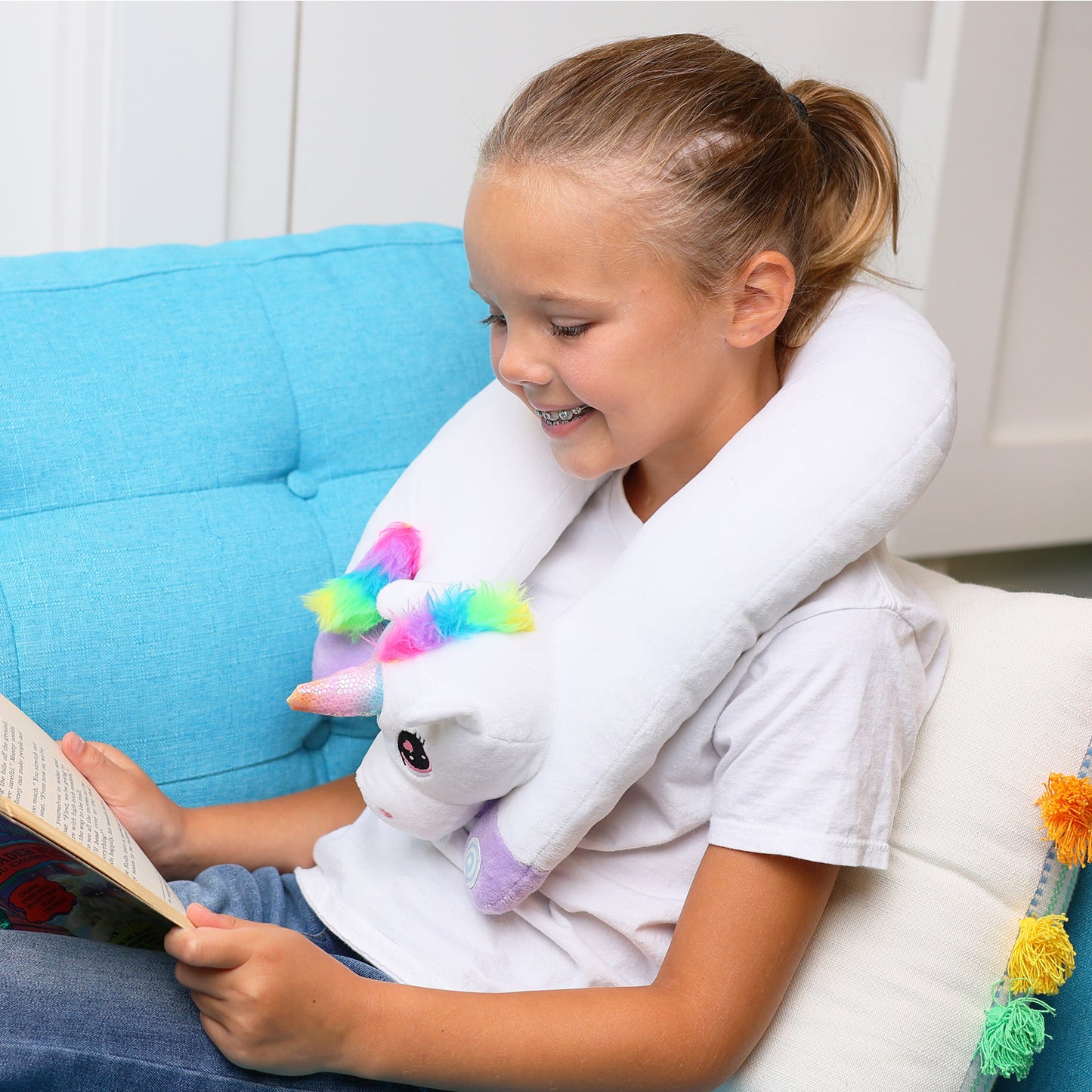 Bouncyband Unicorn Sensory Vibrating Neck Pillow