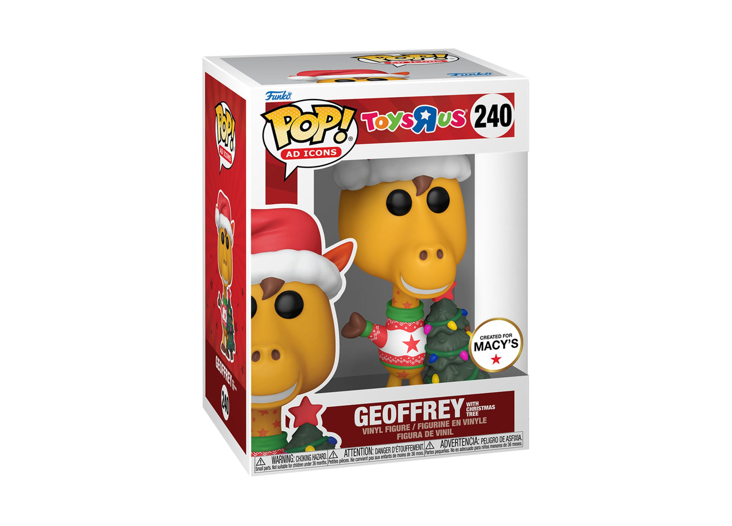 Funko Pop Ad Icons: Geoffrey with Christmas Tree Vinyl Figures, Created for Macy's