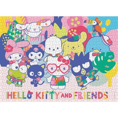 USAopoly Hello Kitty and Friends Tropical Times Jigsaw Puzzle - 1000 pc