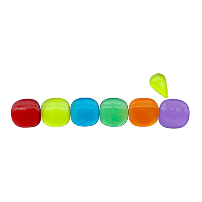 Roylco Light Learning Rocks - Sensory Educational Toy - Multicolor