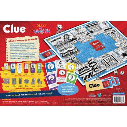 Diary of a Wimpy Kid CLUE Board Game