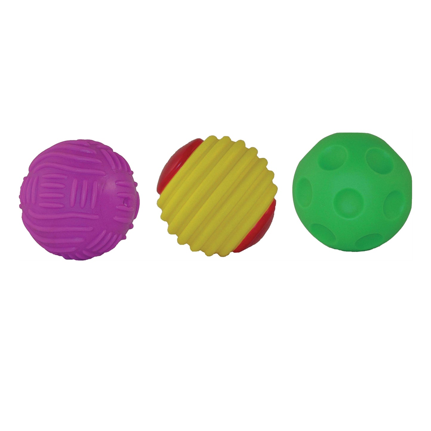 Get Ready Kids Multicolored Tactile Squeak Balls - Set of 6