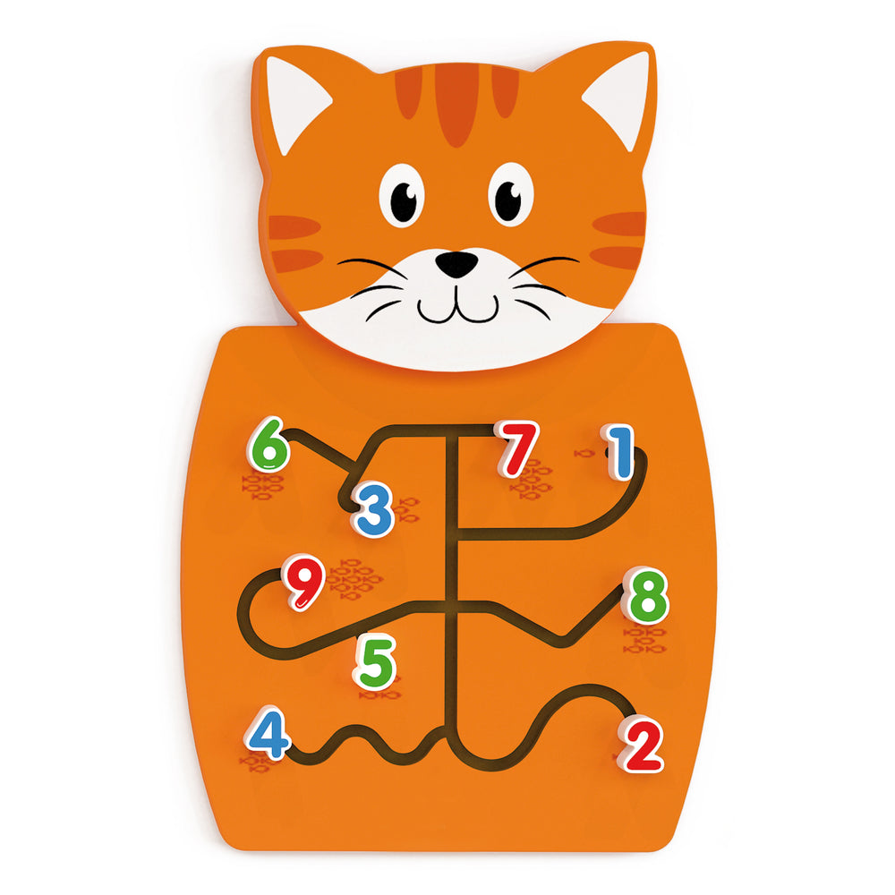 Learning Advantage Interactive Cat Activity Wall Panel - Educational Toddler Toy - 18m+