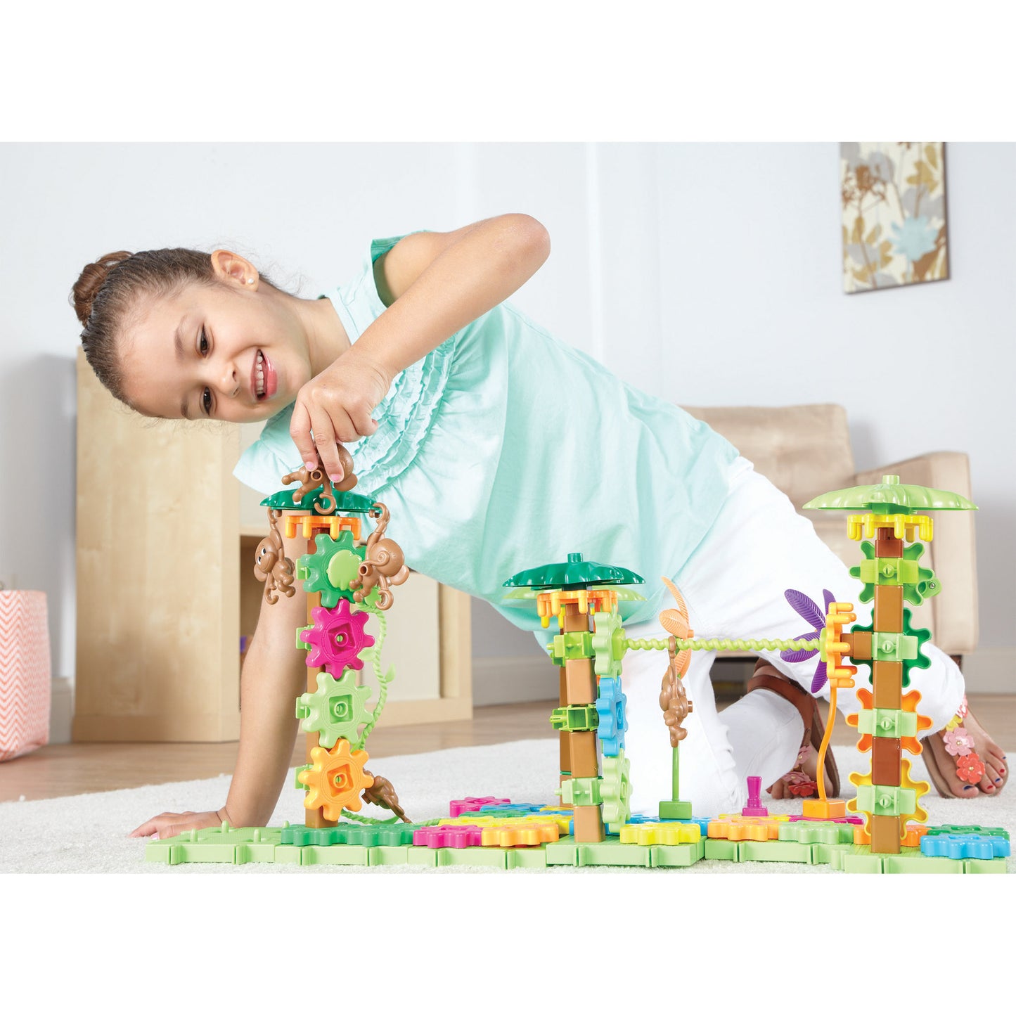 Learning Resources Gears! Gears! Gears! Movin' Monkeys 103-Piece Building Set