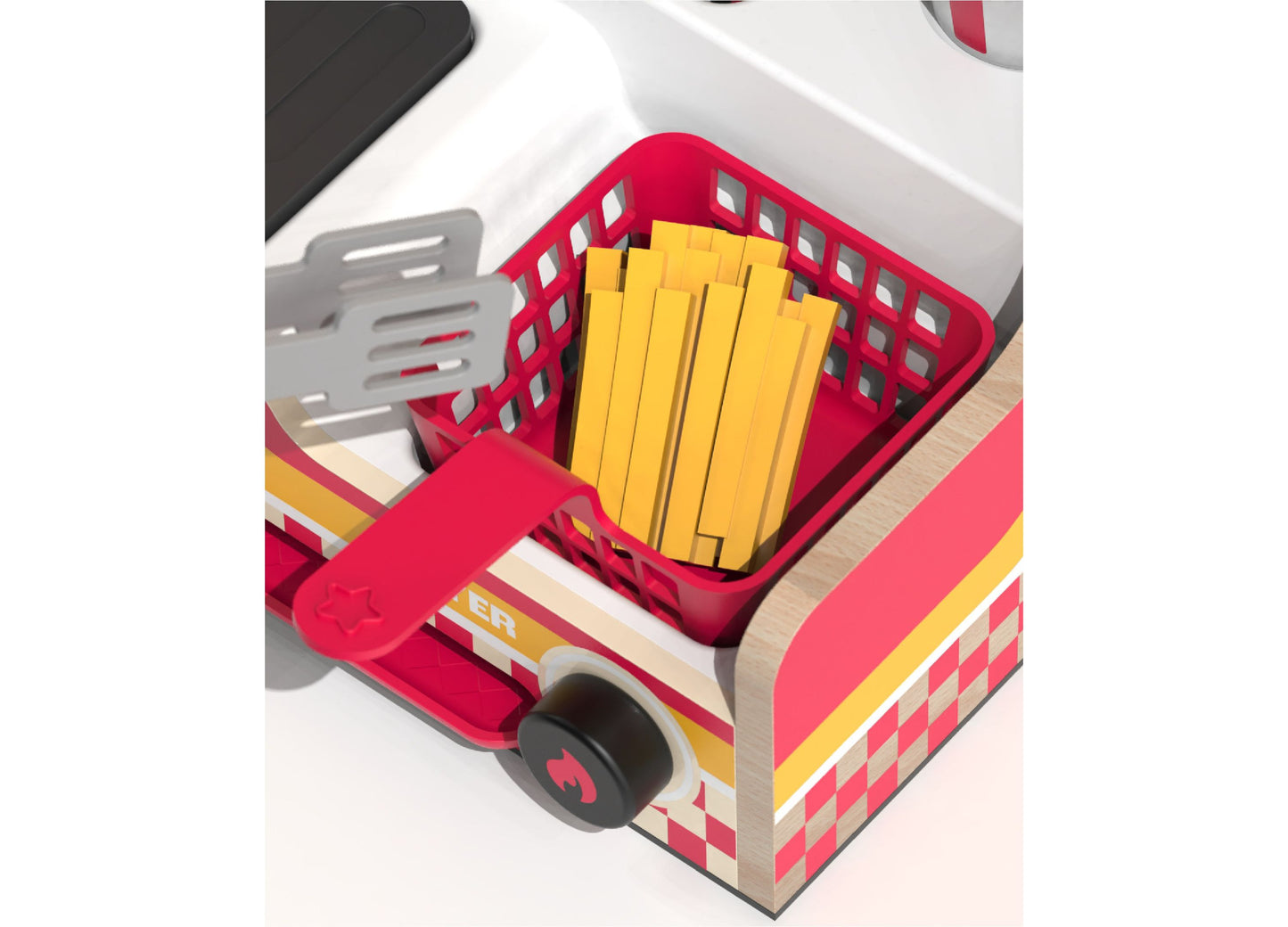 Geoffrey's Toy Box Grill Fry Burger Counter Playset