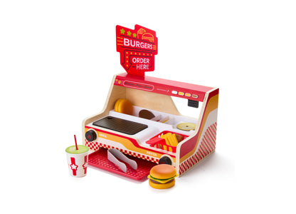 Geoffrey's Toy Box Grill Fry Burger Counter Playset