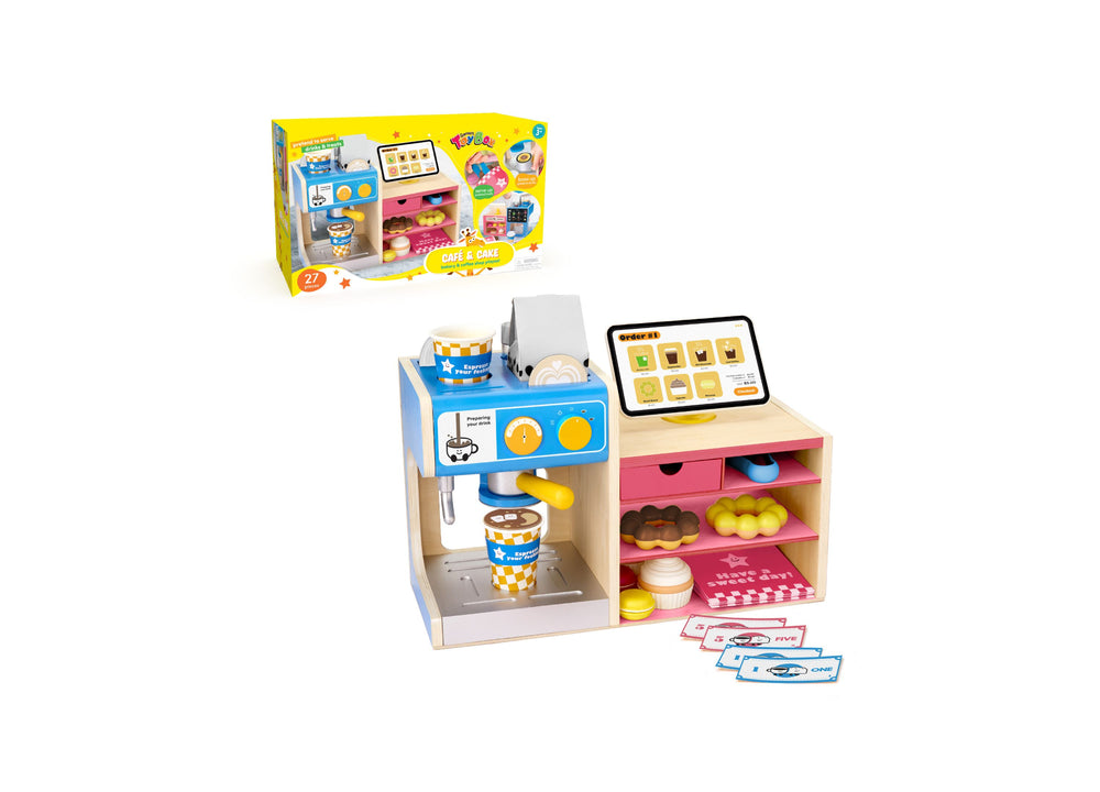 Geoffrey's Toy Box Cafe Cake Bakery Coffee Shop Playset