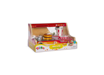 Geoffrey's Toy Box Grill Fry Burger Counter Playset