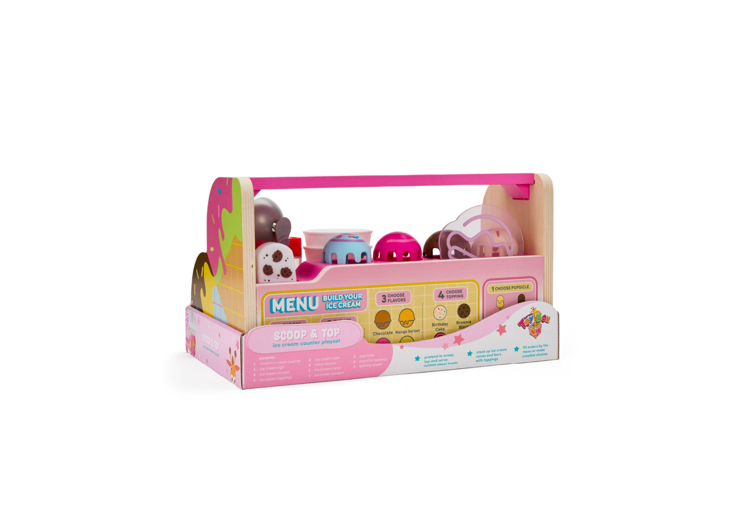 Geoffrey's Toy Box Scoop Top Ice Cream Counter Playset