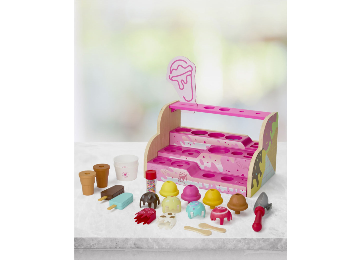 Geoffrey's Toy Box Scoop Top Ice Cream Counter Playset