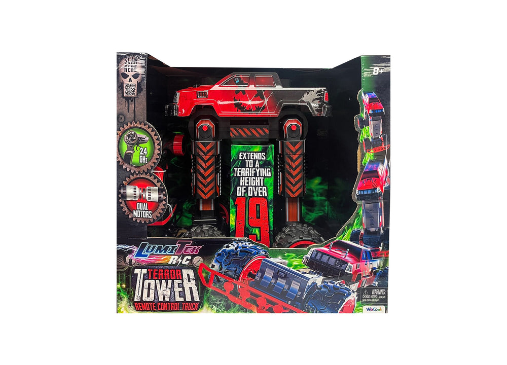 LumiTEK Remote Control Terror Tower 1:8 Dynamic Adjustable Height Monster Truck