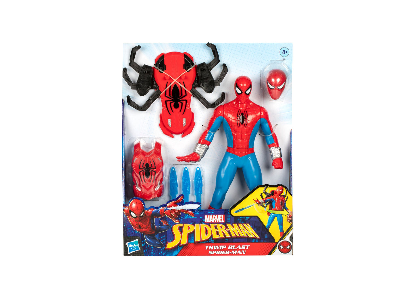 Hasbro Marvel 11-inch Thwip Blast Spider-Man Action Figure with Accessories