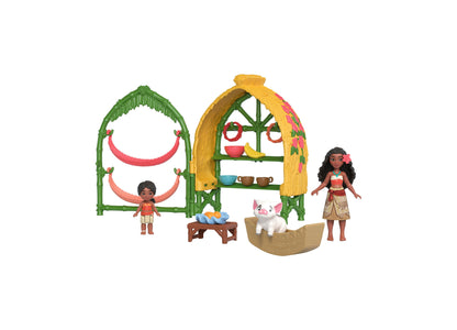 Disney Princess Moana 2 and Simea Village Home Playset