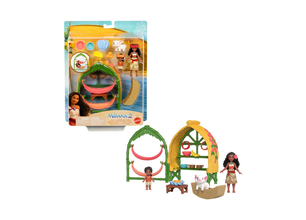 Disney Princess Moana 2 and Simea Village Home Playset