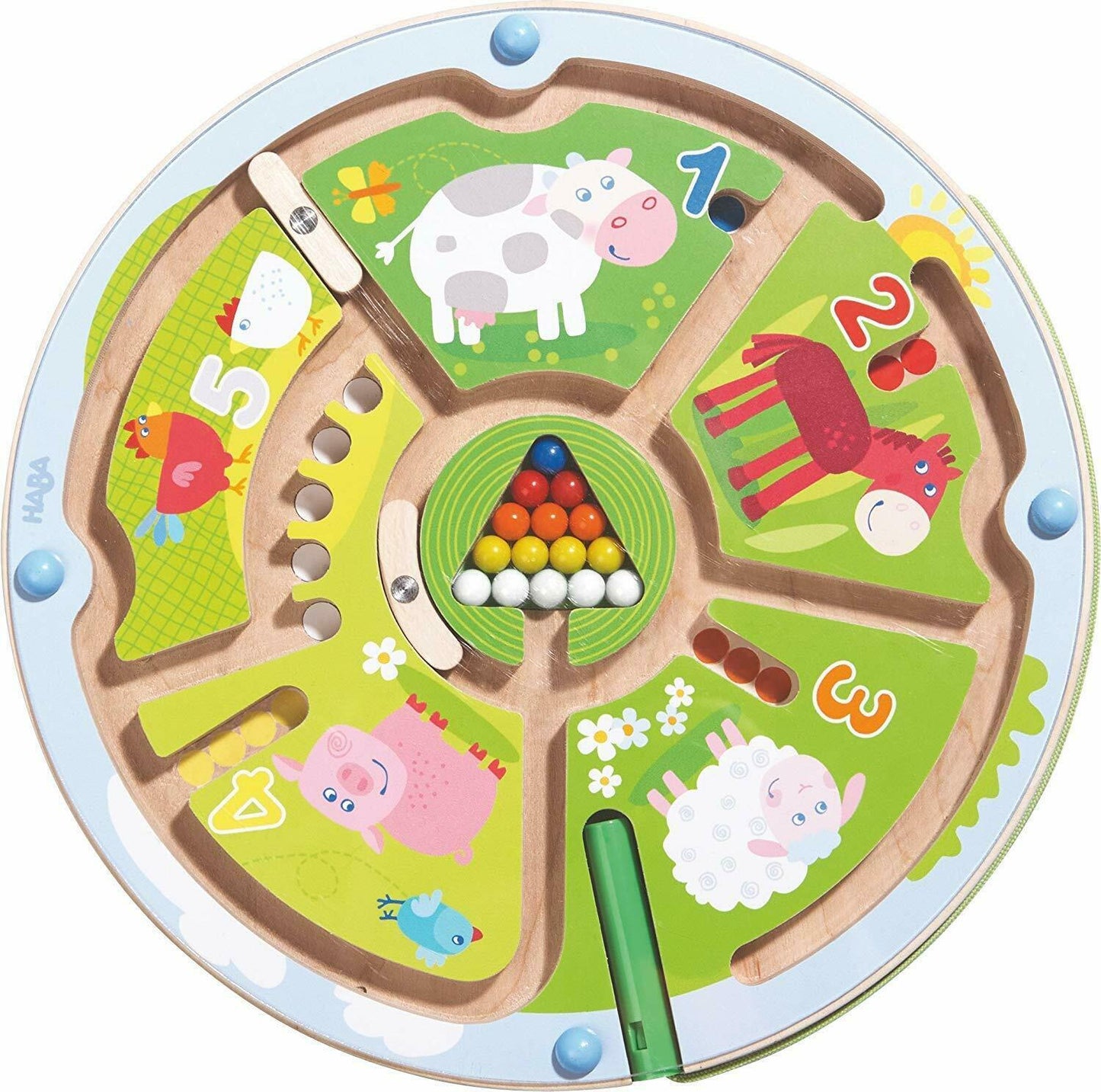 HABA Number Maze Magnetic Game - Educational STEM Toy for Toddlers