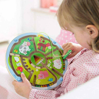 HABA Number Maze Magnetic Game - Educational STEM Toy for Toddlers