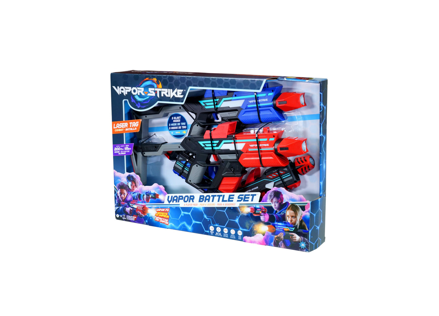 Vapor Strike 4 Player Laser Tag Battle Set