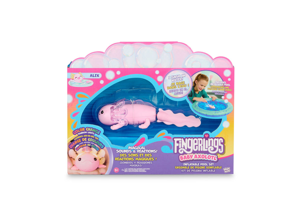 Fingerlings Baby Axolotl Alix Interactive Toy - Pink Sparkle