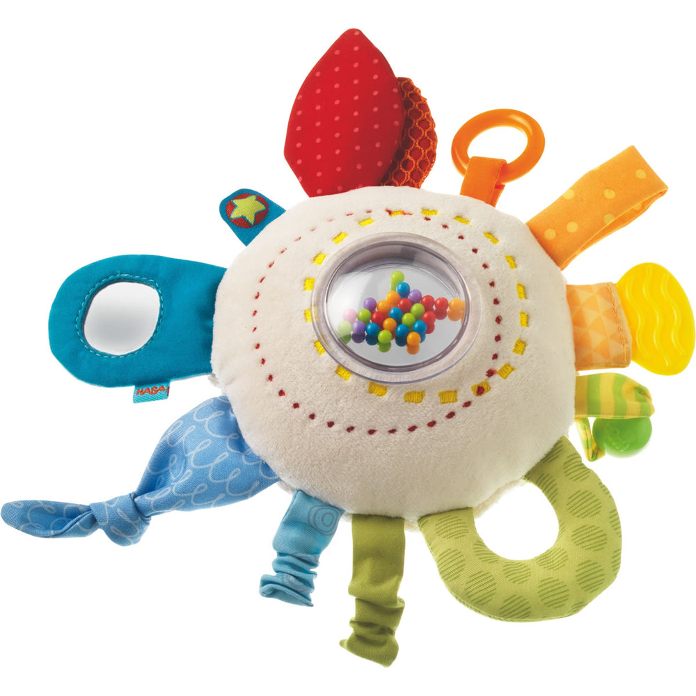 HABA Rainbow Teether Cuddly Activity Toy ‚Äì Multicolor