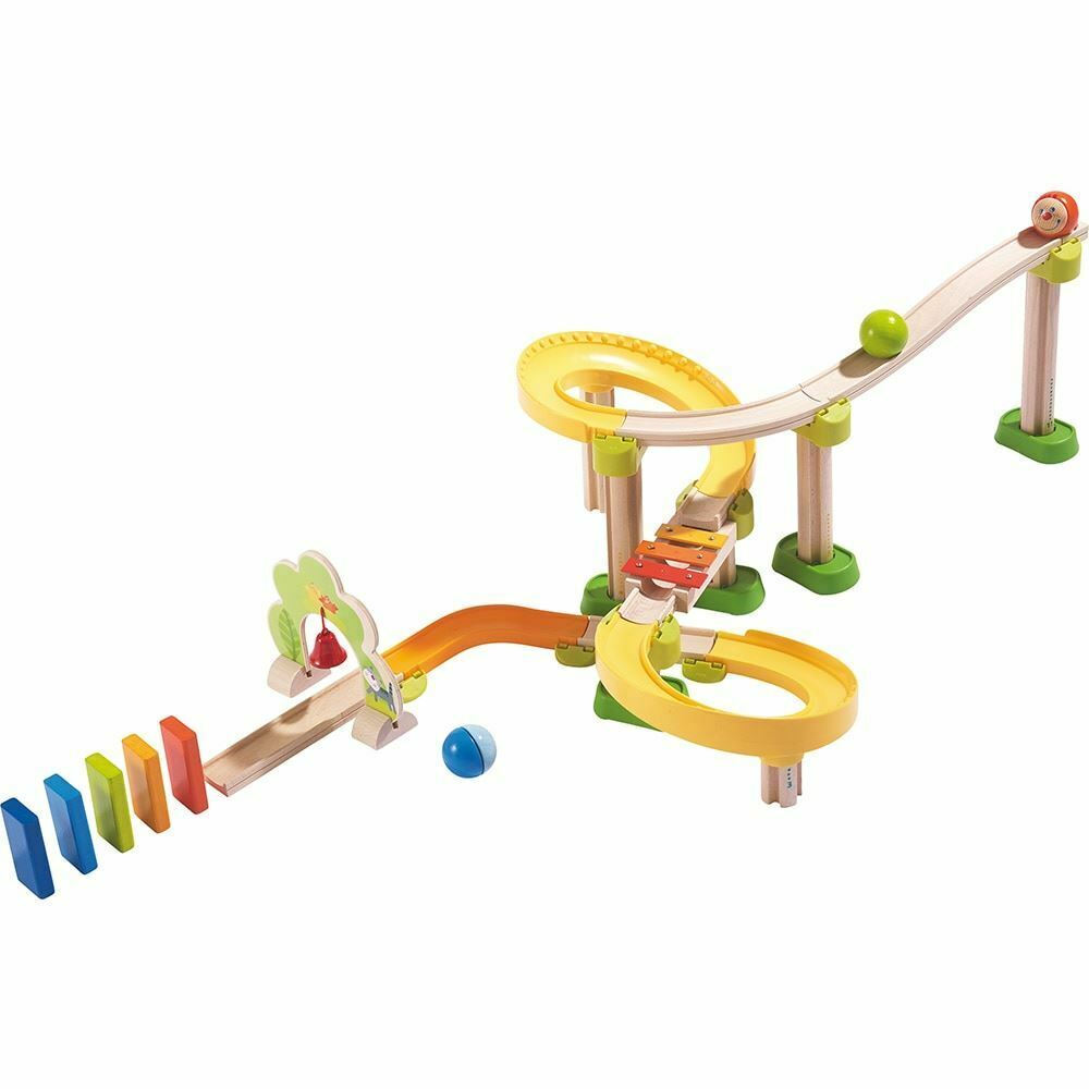 HABA Kullerbu Sim-Sala-Kling 38-Piece Wooden Track Set - Musical Effects