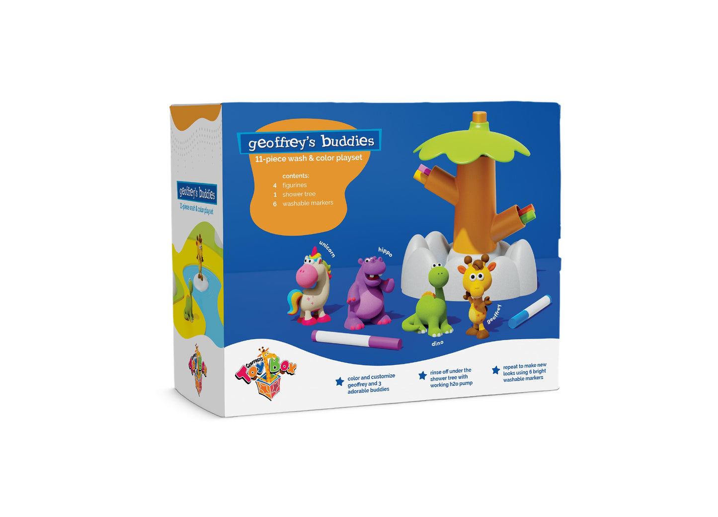 Geoffrey's Toy Box Buddies Wash Color Playset