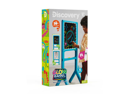 Discovery Kids Glow Easel Dual-Sided Art Station