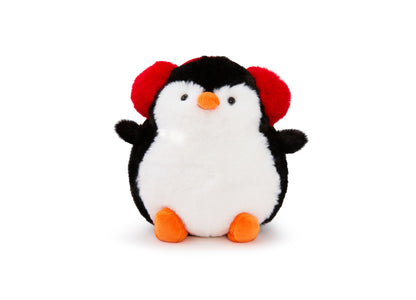 Geoffrey's Toy Box 6" Winter Penguin with Earmuffs Plush Toy