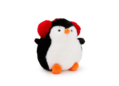 Geoffrey's Toy Box 6" Winter Penguin with Earmuffs Plush Toy