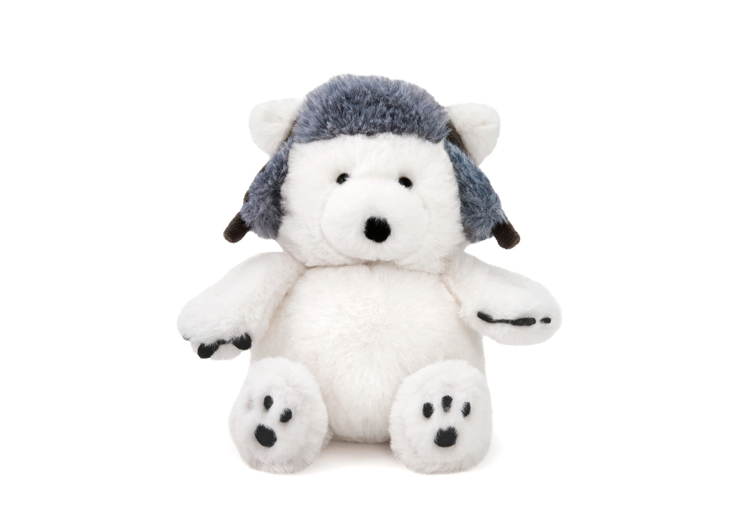 Geoffrey's Toy Box 6" Winter Polar Bear with Hat Plush Toy