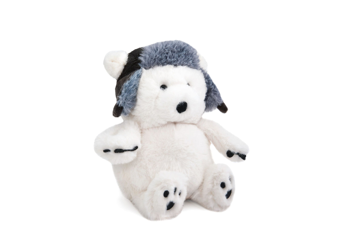 Geoffrey's Toy Box 6" Winter Polar Bear with Hat Plush Toy