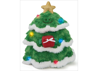 Geoffrey's Toy Box Star Brights 12" LED Light-Up Plush Christmas Tree Toy