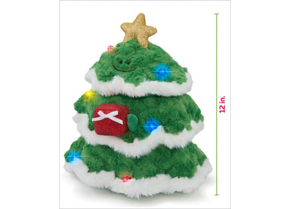 Geoffrey's Toy Box Star Brights 12" LED Light-Up Plush Christmas Tree Toy