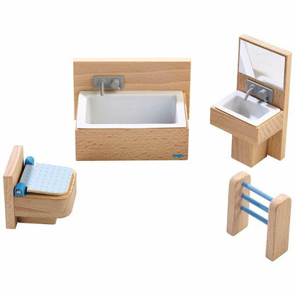 HABA Little Friends Dollhouse Bathroom Set - Wooden Play Furniture