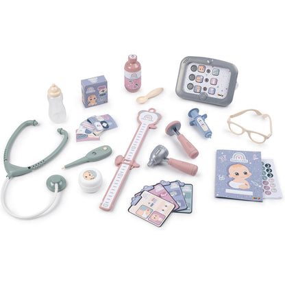 Smoby: Baby Childcare Center - Pastel - 24 Medical Toy Accessories, Kids Age 3+