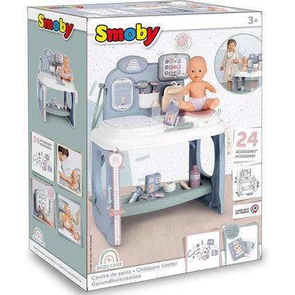 Smoby: Baby Childcare Center - Pastel - 24 Medical Toy Accessories, Kids Age 3+