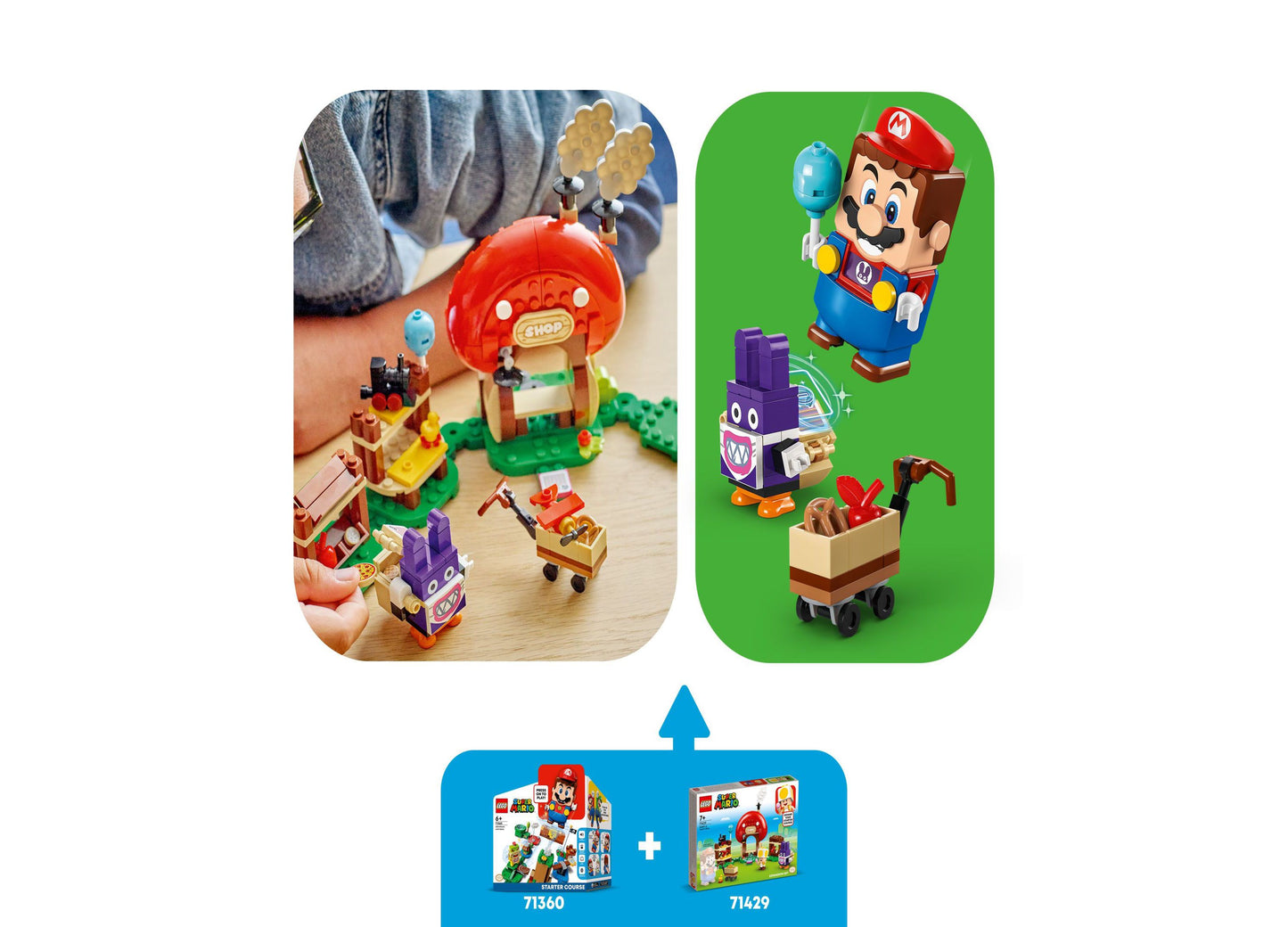 LEGO® Super Mario Nabbit at Toad's Shop Expansion Toy Set 71429, 230 Pieces