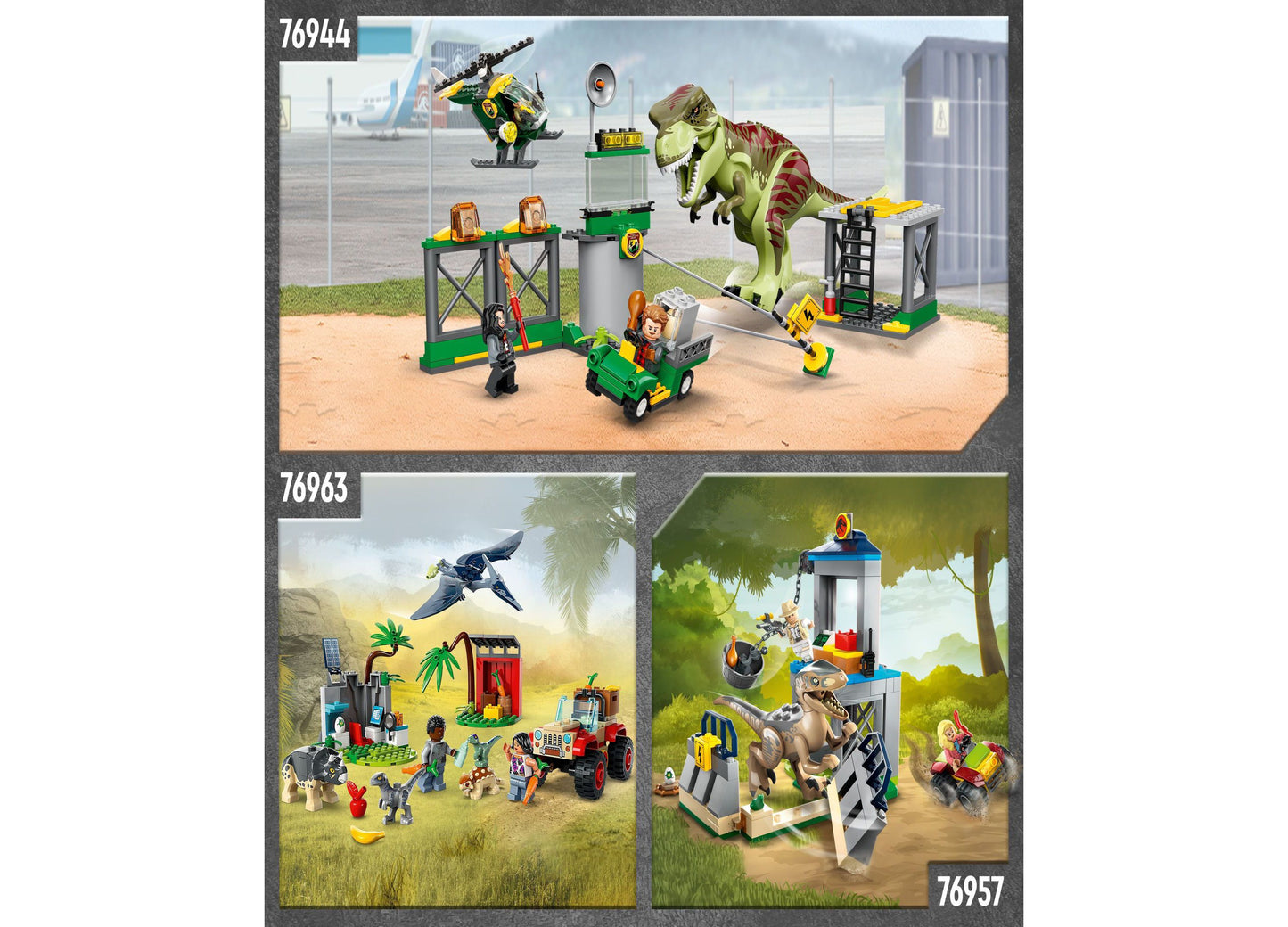 LEGO® Jurassic World Baby Dinosaur Rescue Center and Toy Car 76963, 139 Pieces