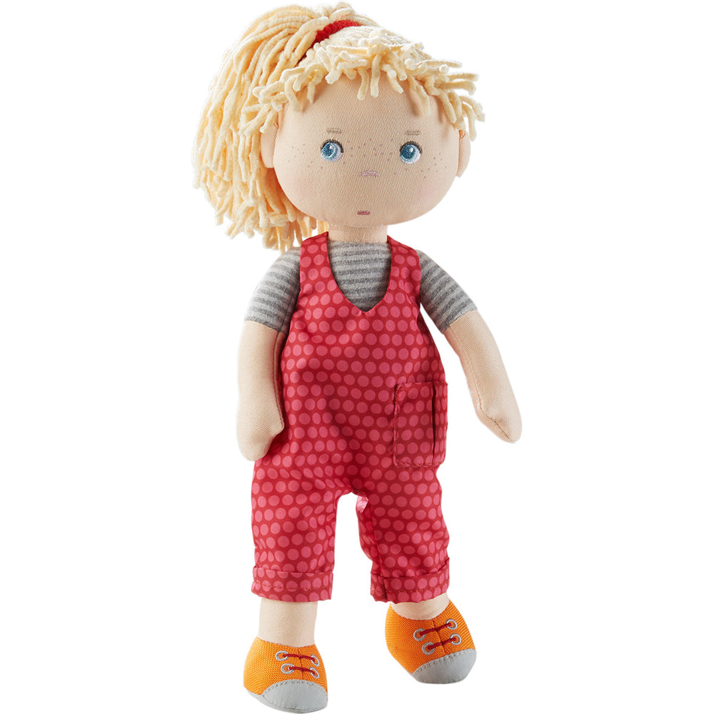 HABA Cassie 12-inch Soft Doll with Blonde Ponytail
