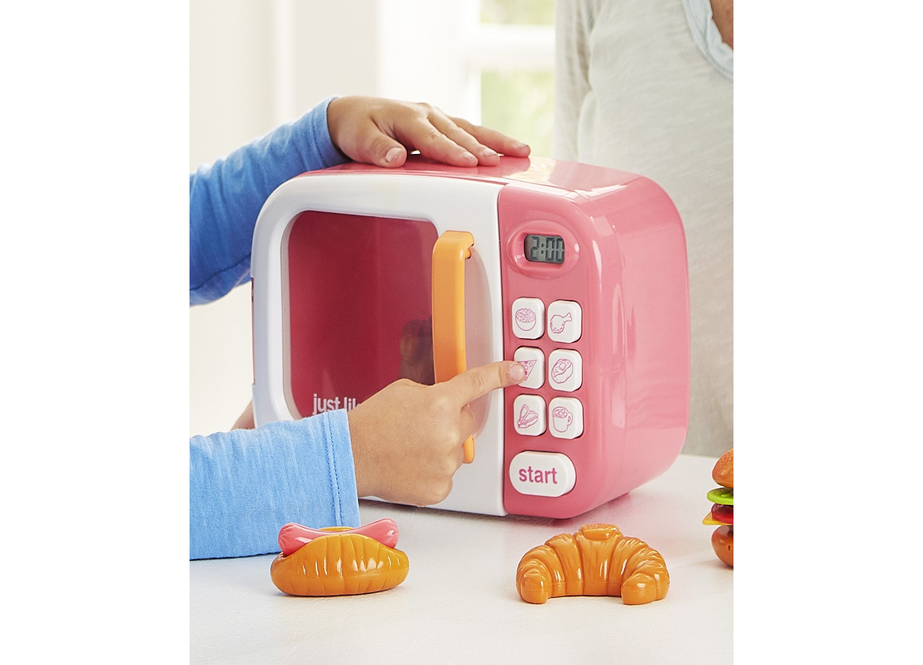 Just Like Home Microwave Kitchen Play Set Pink