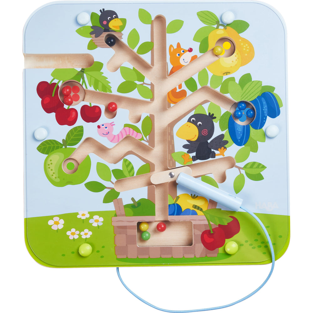 Orchard Maze Magnetic Sorting Game - Colorful Fruit-Themed Puzzle