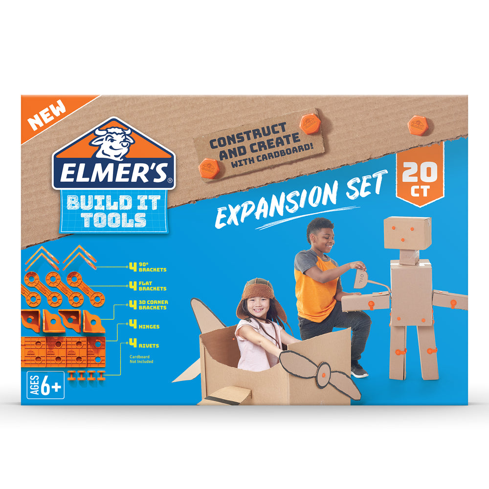 Elmer's Build It Cardboard Creation 20-Piece Expansion Set