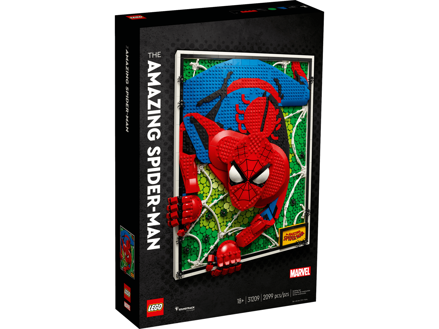 LEGO Art The Amazing Spider-Man 31209 Dimensional Wall Art Building Kit (2,099 Pieces)