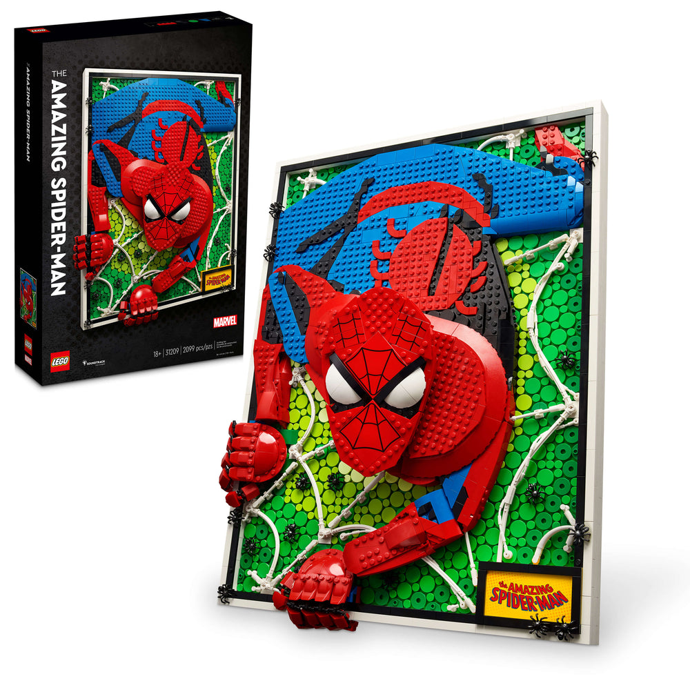 LEGO Art The Amazing Spider-Man 31209 Dimensional Wall Art Building Kit (2,099 Pieces)