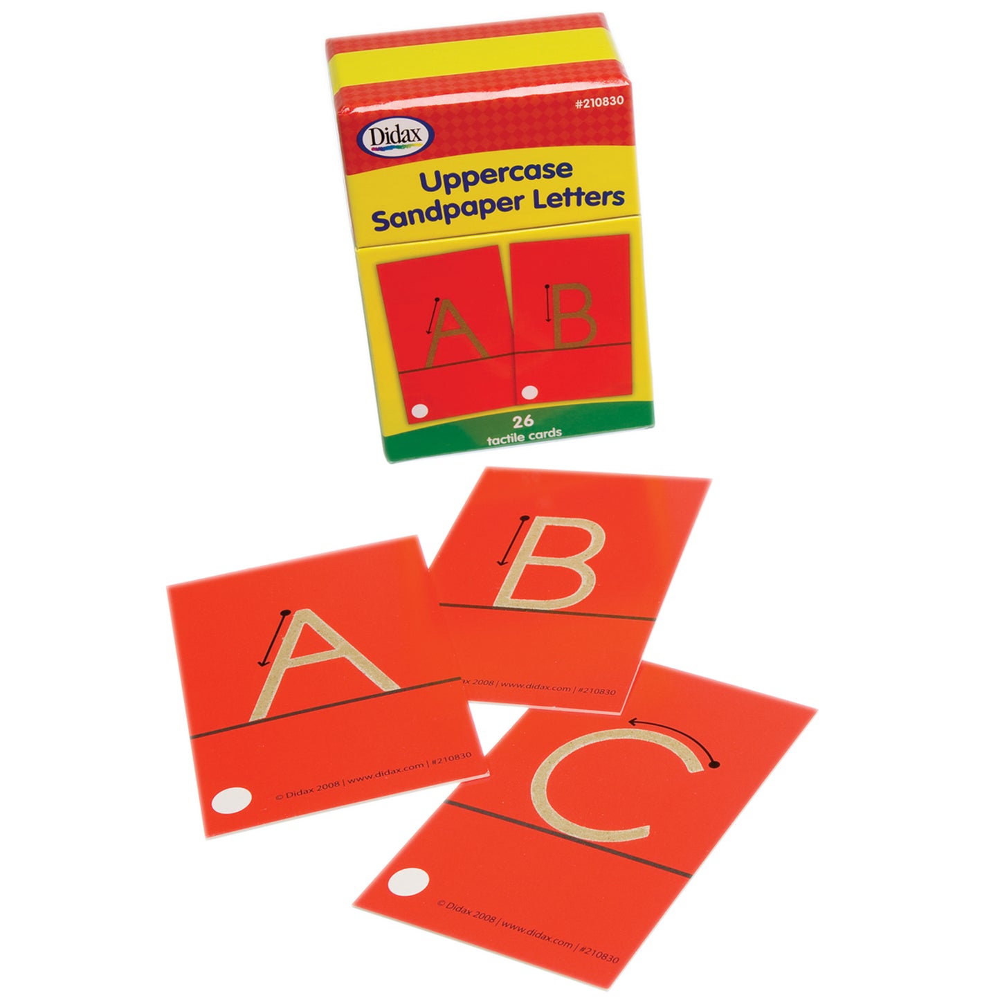 Didax Educational Tactile Sandpaper Uppercase Letters Learning Set